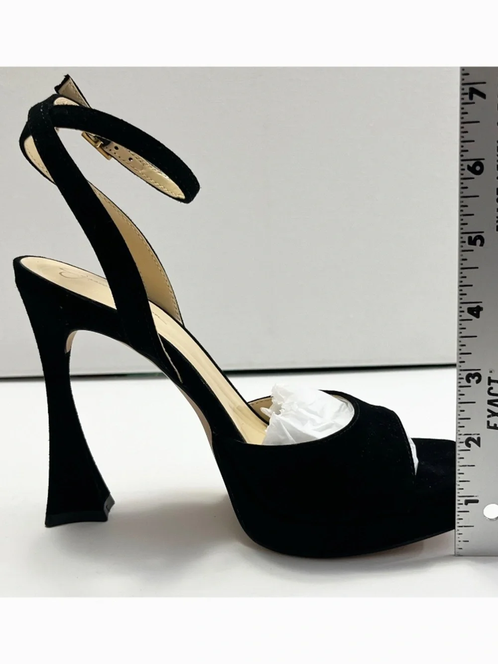 New w/ Box Black Jessica Simpson Women's Heels Size 5.5 Suede Platform Shoes